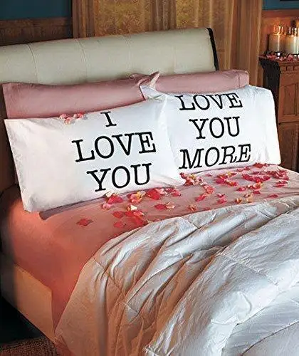 

7 Love You & Love You More Pillowcases: V-day Gift