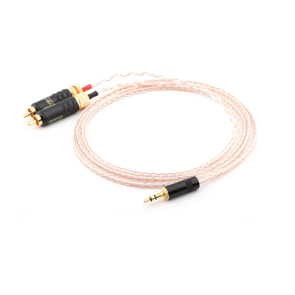 

Аудиокабель rca/3,5 мм Hi-Fi, 2 аудиокабеля из чистой меди OFC