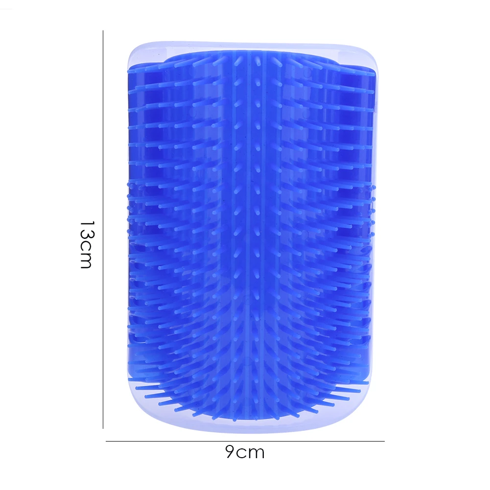 Щетка для кошек угловая расческа игрушка пластиковая щетина царапин массажер
