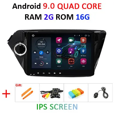 2G 16G IPS A 4G+ 64G 8 CORE 2 Din android 9,0 автомобильный dvd-плеер gps навигация для Kia k2 RIO 2010 2011 2012 2013 Автомагнитола стерео DSP - Цвет: 2G 16G IPS A