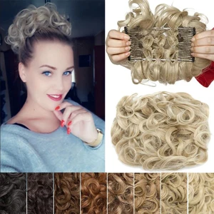 Расчески для волос BENEHAIR, шиньоны женские, синтетические шиньоны, ободок для волос, накладные волосы