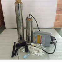 free shipping solar water pump submersible borehole pump with mppt controller 4spc5 028 d24250