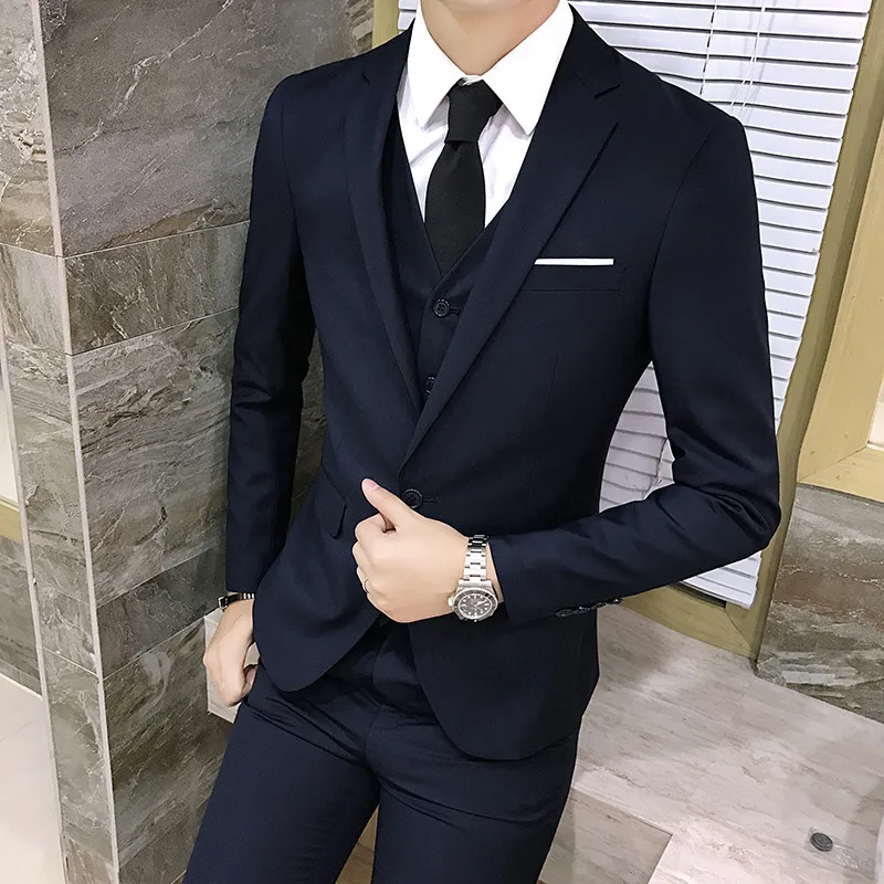 Мужские костюмы 2020 осень бизнес джентльмен для свадьбы или торжественного