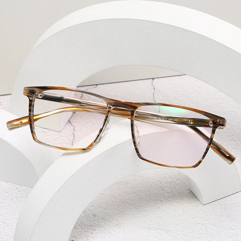 

Logorela 1100 Acetate Optical Glasses Frame Women Retro Vintage Square Eyeglasses Prescription Spectacles Myopia Eyewear