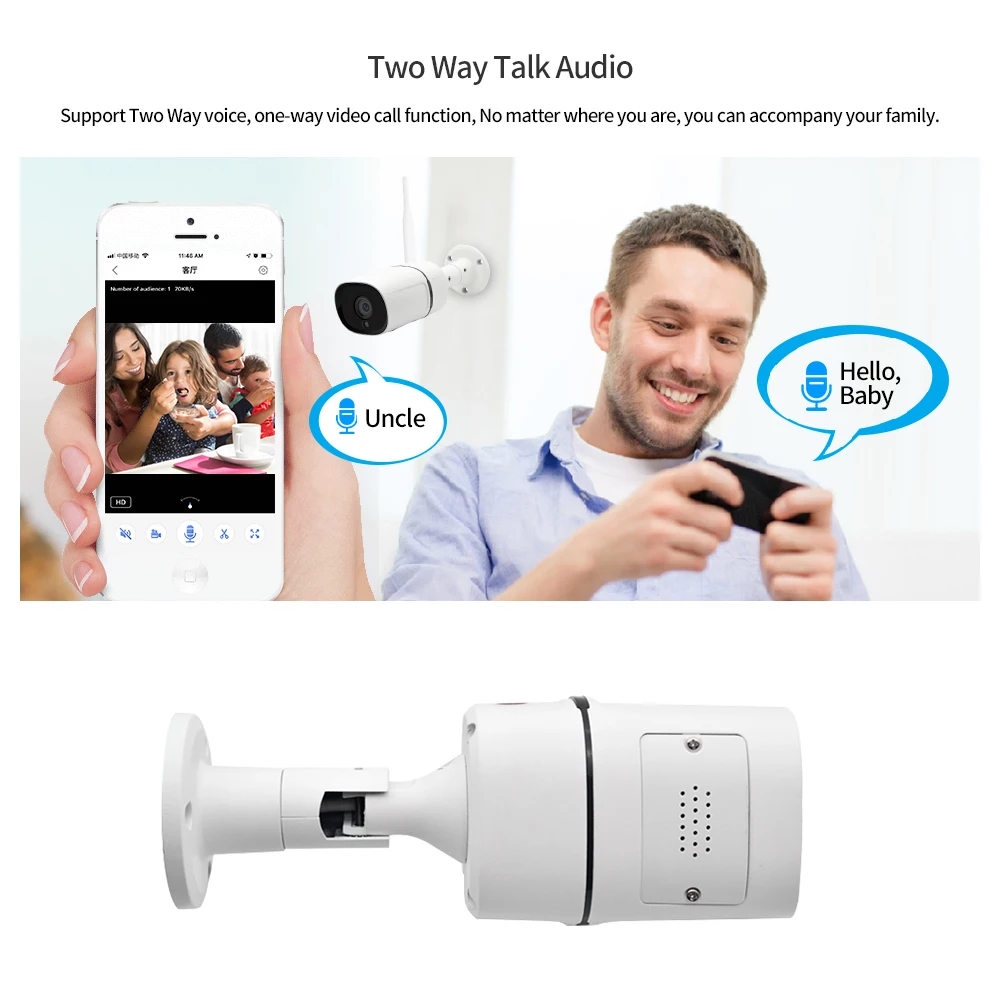 LOOSAFE IP камеры наблюдения Wifi Открытый 2MP 1080P сетевой монитор безопасности пуля