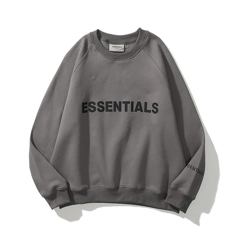 

New Classic Sweatshirt Fog ESSENTIALS 100% 1:1 Loose Hoodless Hip Hop Men Women Best-Quality Streetwear Fashion Tops Sweatshirt