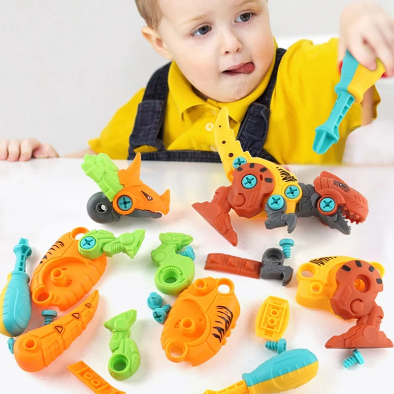Для детского рукоделия разборки Монтажный набор игрушечных динозавров гайки