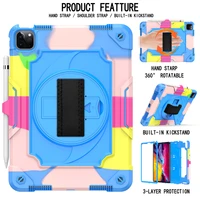cover for apple ipad pro 11 inch 3 in 1 heavy duty handle stand strap kids shockproof pro 2018 2020 11 inch tablet case coque