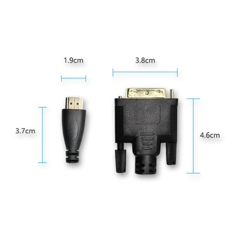 HDMI to DVI/DVI Cable DVI-D 24+1 pin Adapter 1080p DVI D Male Converter for HDTV DVD Projector |