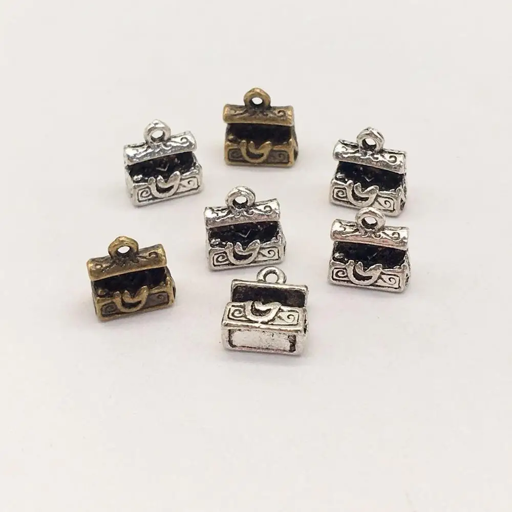 22 шт. винтажная шкатулка для ювелирных изделий амулеты сундук с сокровищами