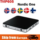 ТВ-приставка Nordic one TV BOX IP605, Amlogic S905X, 4K, Android и Linux, двойная система H2.65 BT, 2,4 ГГцтелефон, Wi-Fi, ТВ-приставка, IP-приставка