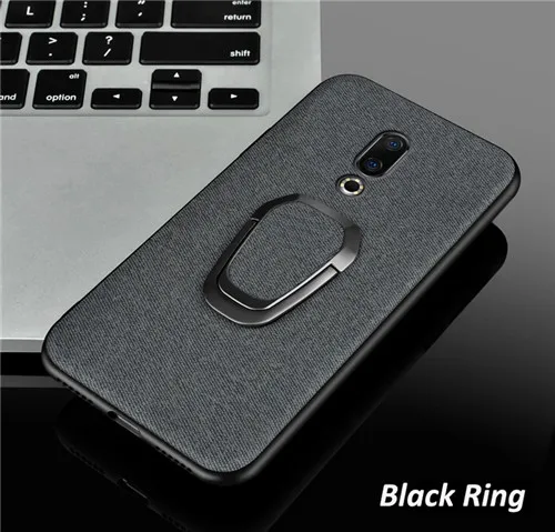 Чехол для телефона meizu 16xs 16s 16x note 9 держатель кольцо CBumper задняя крышка для meizu 16 16th чехол - Цвет: black ring ring1020