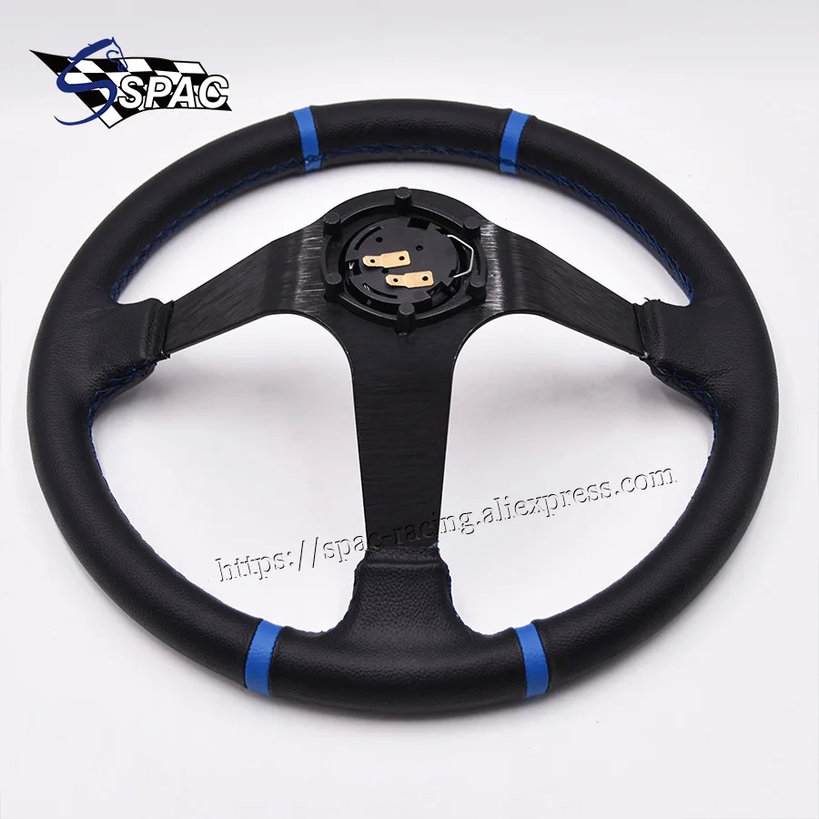 Универсальный 14 дюймовый автомобильный интерьер карт рулевое колесо черный