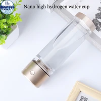 spe pem electrolysis ionizer 5000ppb nano high rich hydrogen water generator bottle orp alkaline anti aging can breathe pure h2