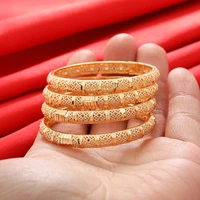 4pcslot gold bracelet 4 10 baby girls child dubai circle bangles jewelry arab middle eastern african fashion metal bangle