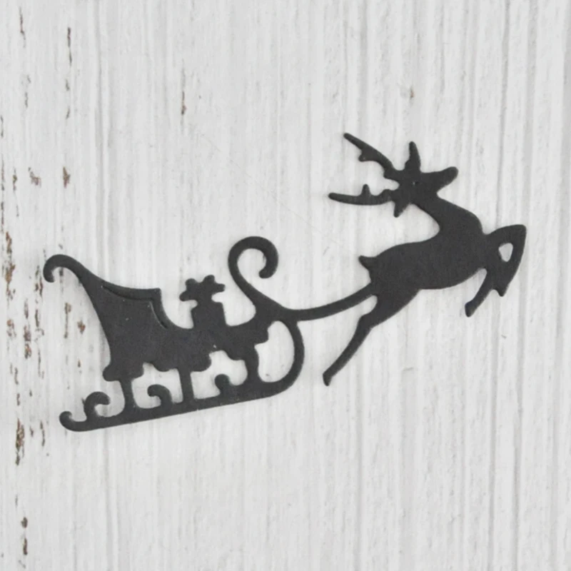 Happymems рождественские металлические Вырубные штампы для скрапбукинга лось