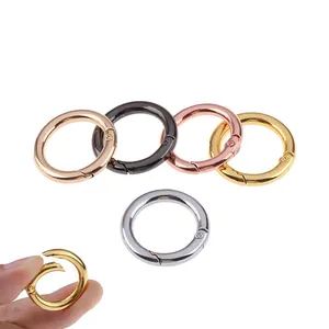 5 шт.лот круглая Пружинная Застежка-кольцо сделай сам для брелоков крючок для сумок пряжка для сумок аксессуары для кошельков