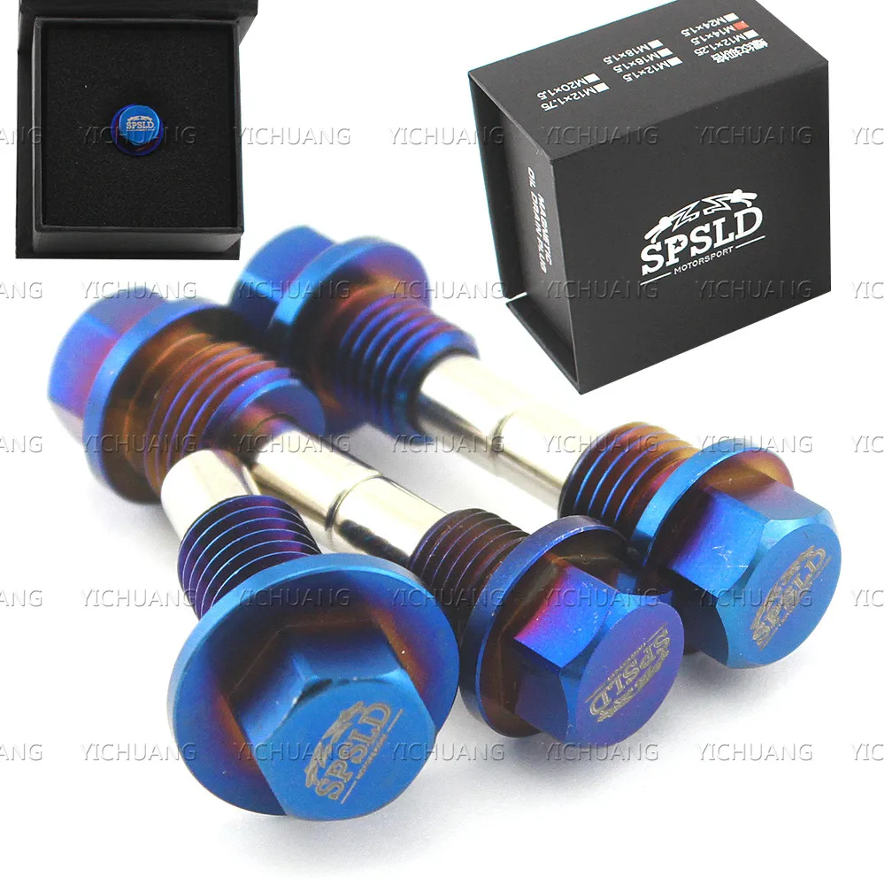 Штепсельная Вилка SPSLD из титанового сплава для слива масла магнитная дренажная