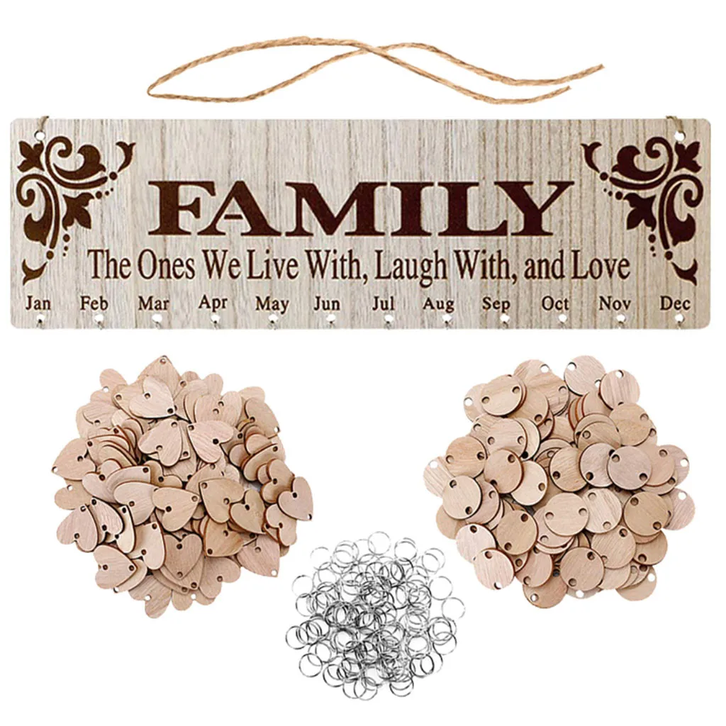 Вывески деревянная подвесная доска ремесла креативный сделай сам календарь