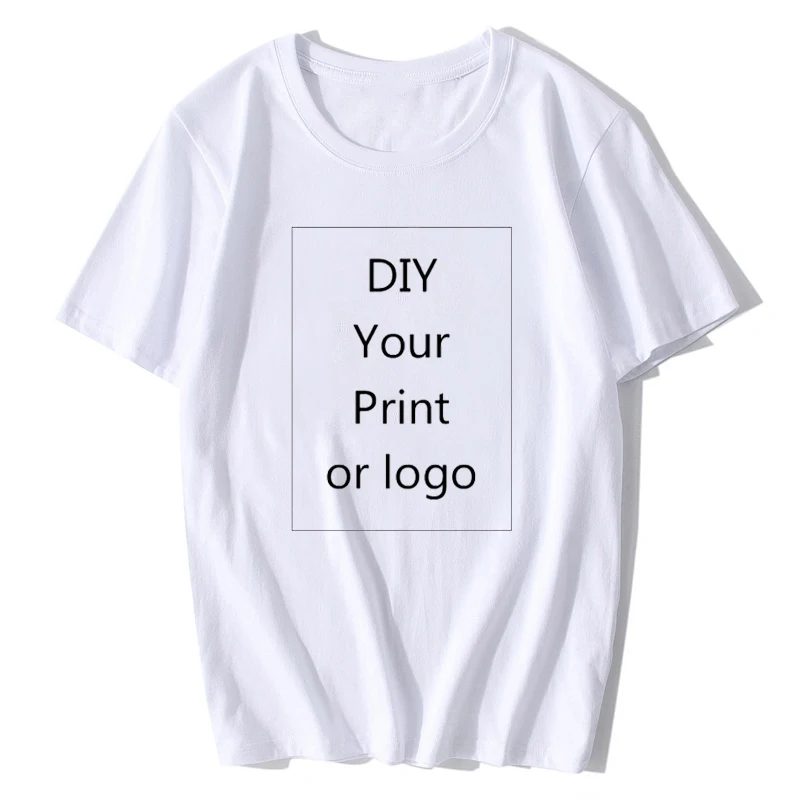 

Customized Women t-shirt kpop Print Like Photo or Logo Text DIY Your own basic Design women clothes harajuku aesthetic clothes