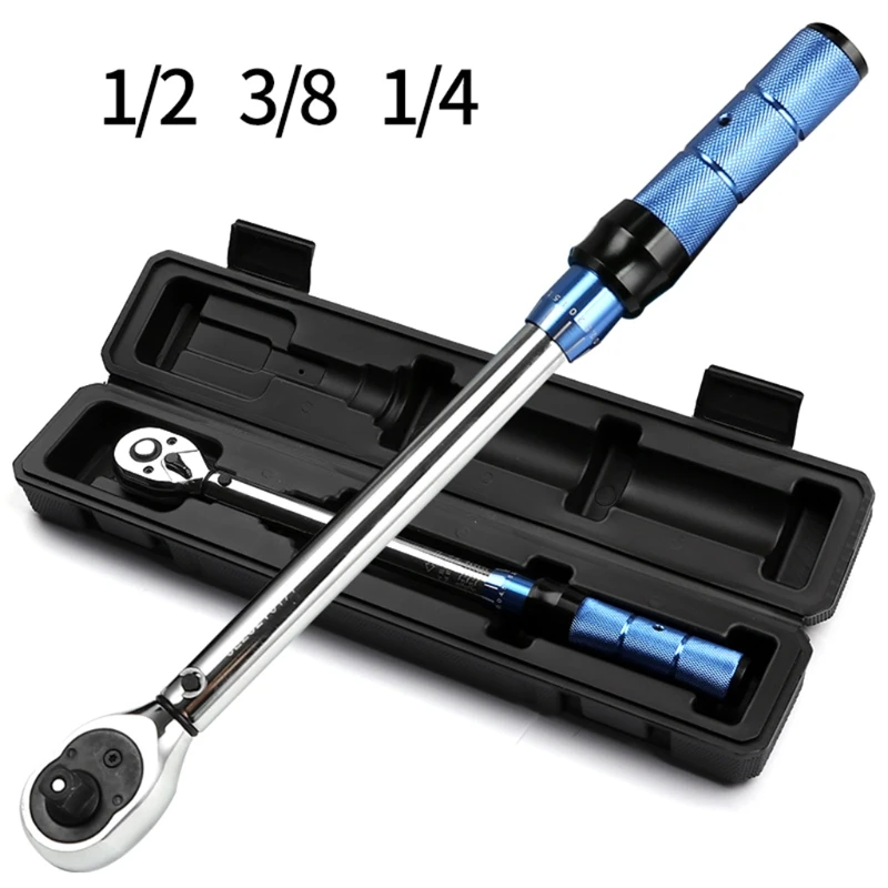 

Dual-Direction Click Torque Wrench with Storage Box 72-tooth High Accuracy Torque Wrench Repair Wrench 1/4" 3/8 "1/2"
