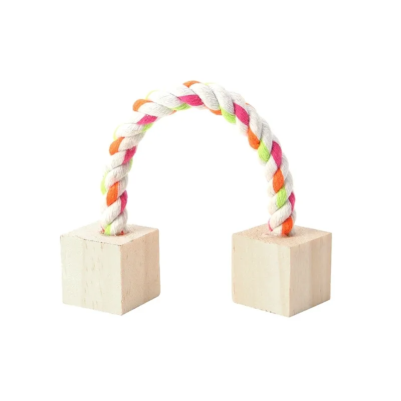 Pet играть тренироваться деревянные жевательные игрушки для домашних животных