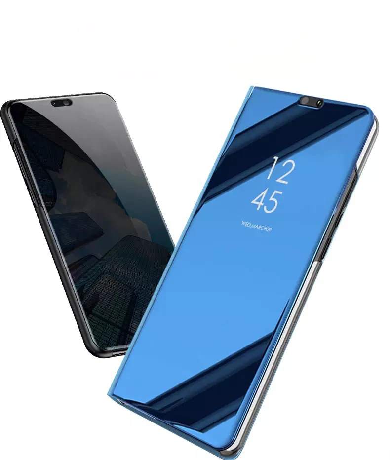 Smart Flip Mirror Case For OPPO F11 Realme 3 Pro Leather Stand Phone A5S A7 A9 RENO Holder | Мобильные телефоны и
