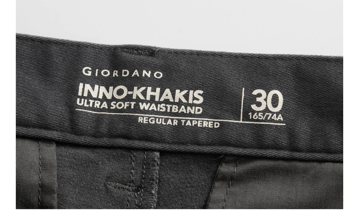 Giordano мужские брюки, однотонные, контрастные, тонкие брюки, мужские, дышащие, хлопковые, спандекс, повседневные, Pantalon Hombre 01119726