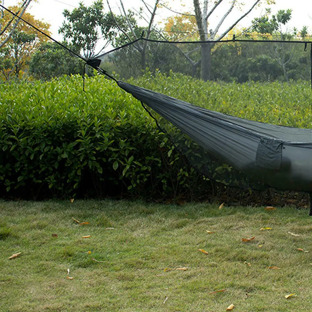 Портативный уличный гамак для кемпинга подвесная кровать с москитной сеткой