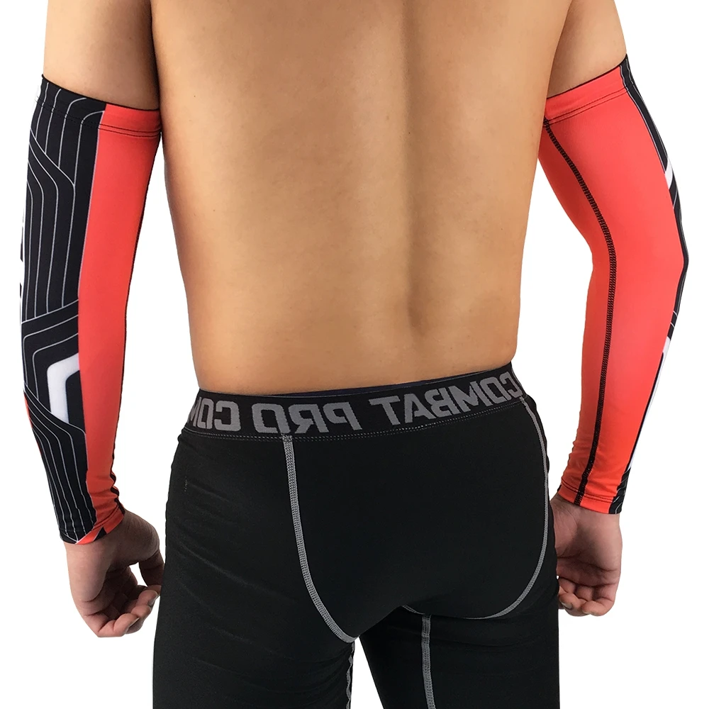 

1PC Unisex Cycling Arm Sleeves Elbow Cover Running Fishing UV Sun Protection Arm Cuff Quick Dry Ice Silk Arm Sleeves