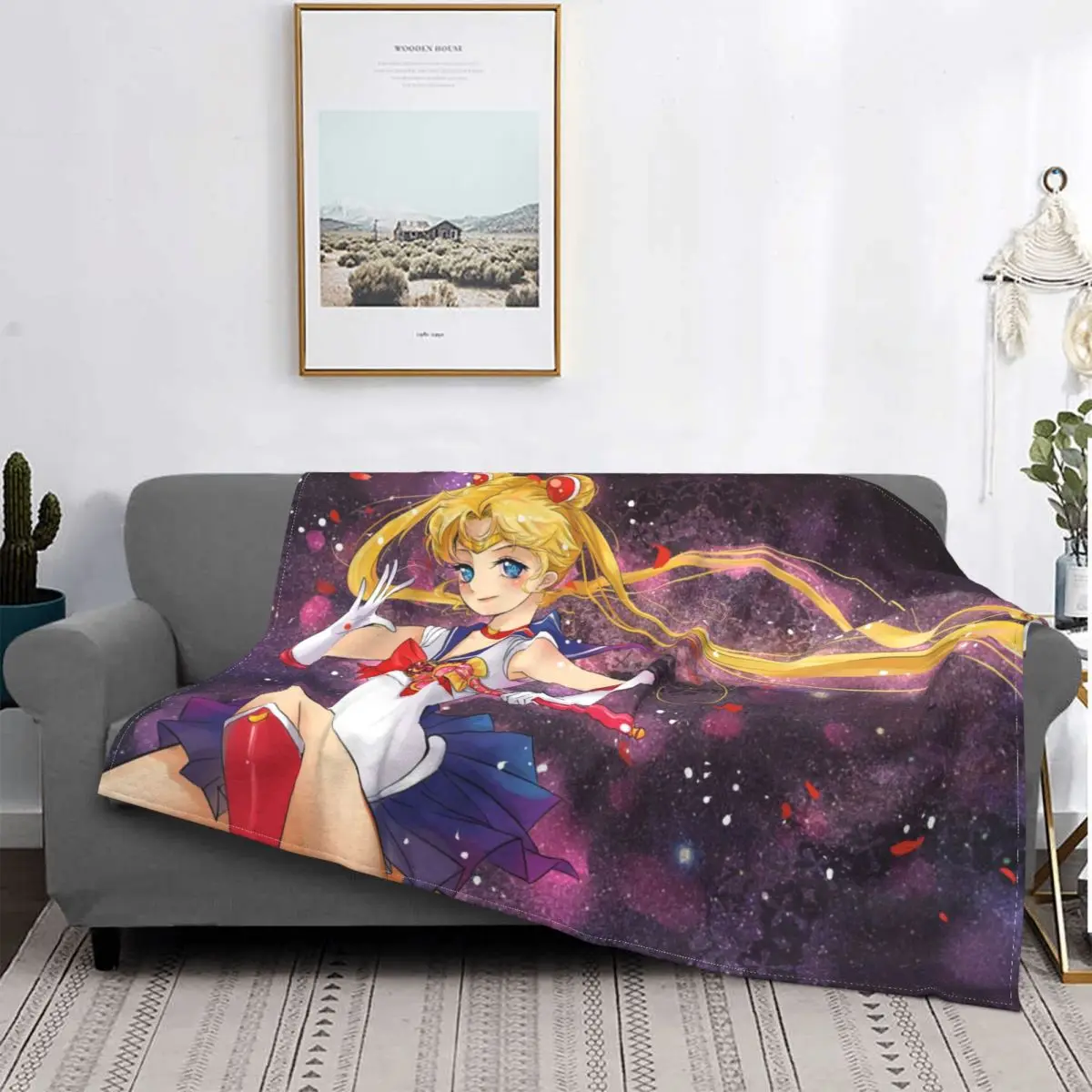 

Moon Girl Аниме Манга одеяло флисовый текстиль Декор униформа для девушки Портативный Ультра-мягкий плед для постельного белья диван покрывало