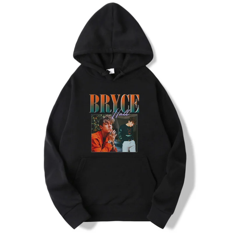 

Hip Hop Fashion Tracksuit Men Bryce Hall Vintage Graphic Hoodies Harajuku Streetwear Autumn Winter Hooded Sweatshirts Mens Tops