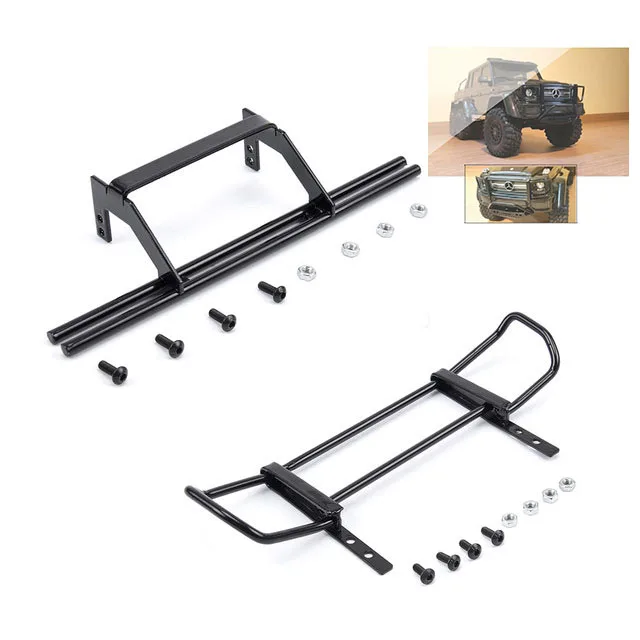 Новый металлический передний/задний бампер для 1/10 RC Crawler G63 G500 Traxxas TRX4 обновленные