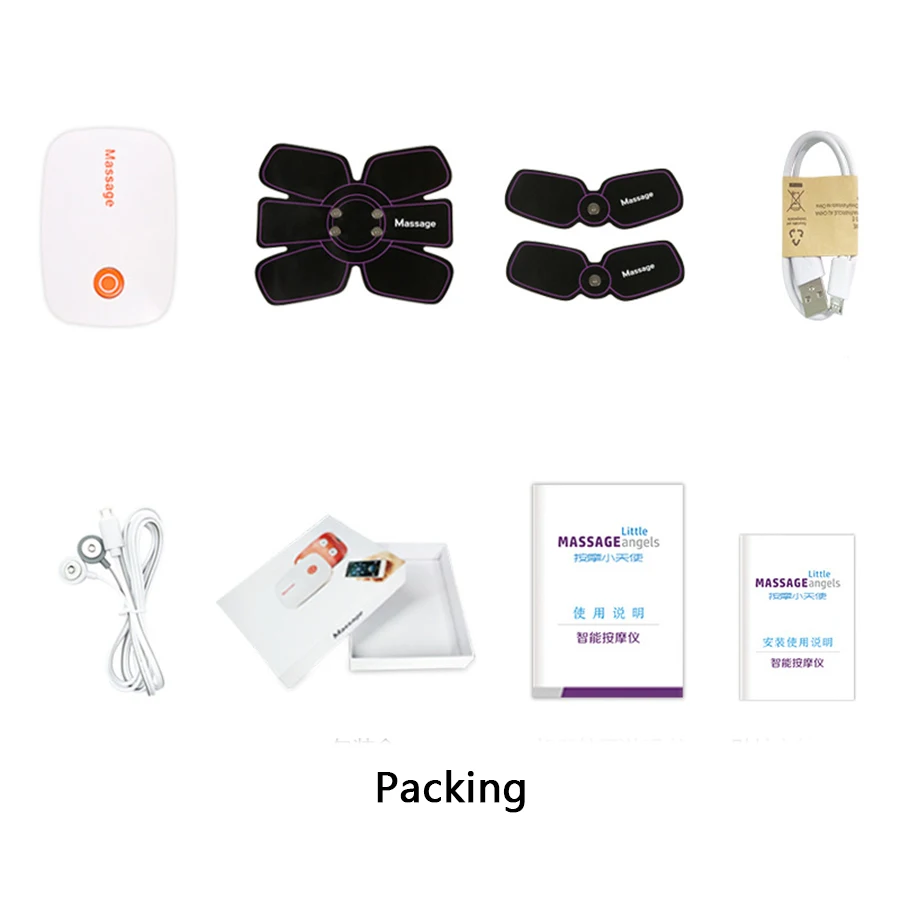 

Muscle Vibration Abdominal Trainer Body Slimming Pads EMS Massager Abdominal Stimulator Waist Support Fat Burning Weight Loss