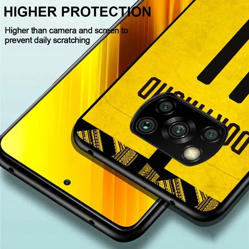 

Dortmund, Germany For Xiaomi Poco C3 M3 M2 X3 NFC X2 F2 Pro F1 F3 Mi Play Mix 3 A2 Lite A1 6 5X Black Soft TPU Phone Case