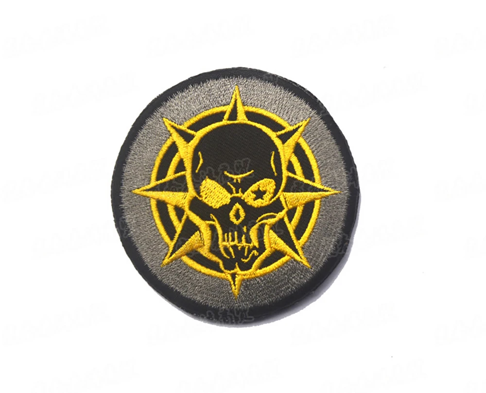 

Thai is being CF struck icon golden skulls embroidery Velcro armband backpack buiter patch woven lable