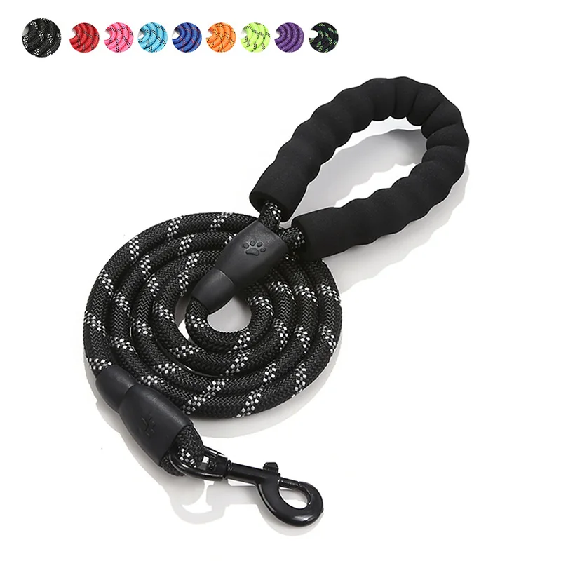

High Quality Luminous Beautiful 1.5M Nylon Safety Pet Leash Buckle