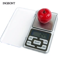 ingbont 100200500g x 0 01g 0 1g mini pocket digital scale gold sterling silver jewelry scales balance gram electronic weight
