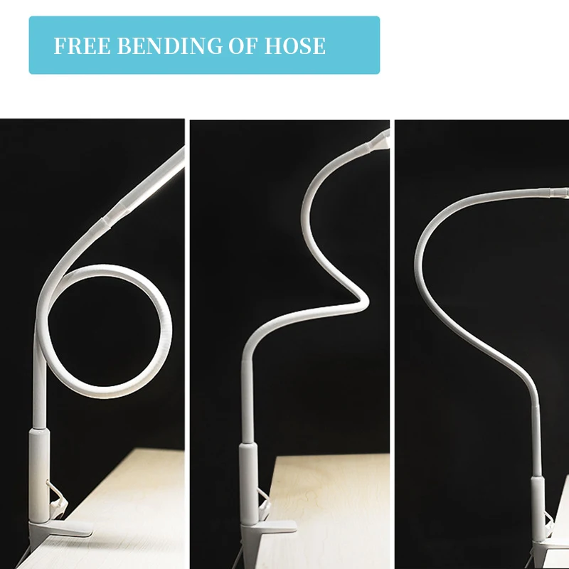 

LED desk lamp student eye protection desk lamp bedroom bedside computer office long arm clip-type desk lamp