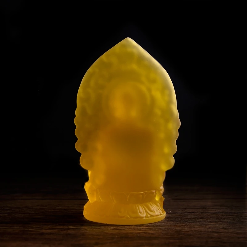 

Collection Chinese Handwork Carved Buddha Statue Medicine Buddha Figure Statue Buddhist Resin Fengshui Statue