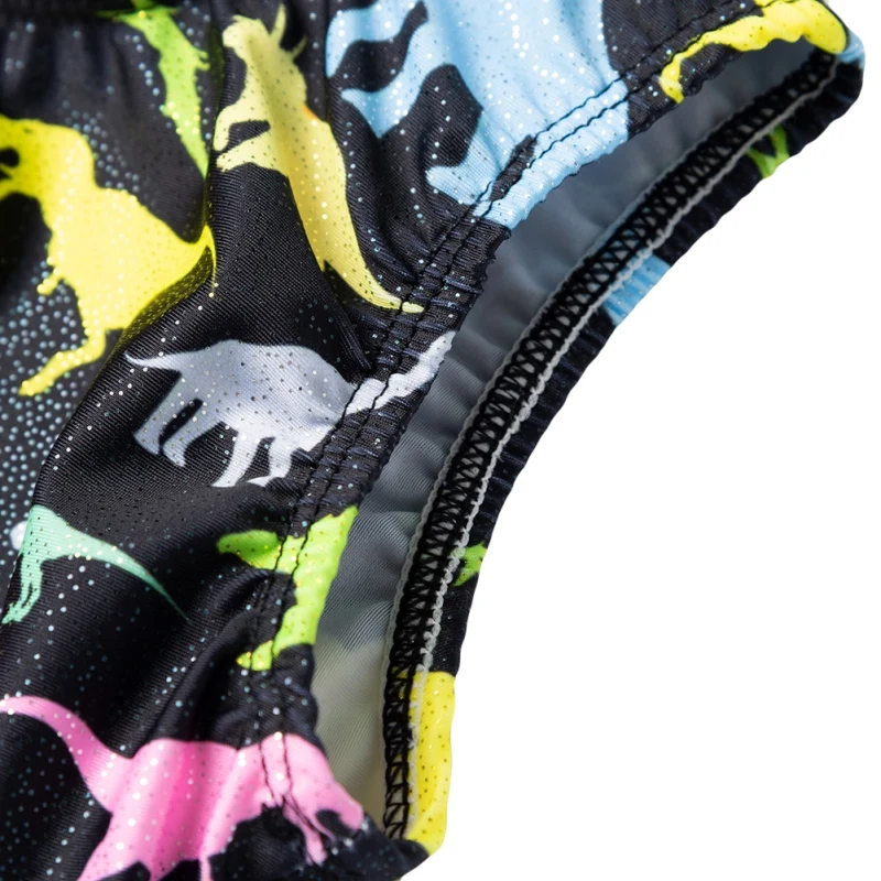 

4-14 Years Girls Leotard For Gymnastics Ballet Teens Sleeveless Cute Dinosaur Leopard Print Glitter Leotards Kids Dance Wear
