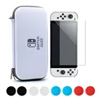 Набор аксессуаров NS OLED 10 в 1, Дорожный Чехол с 10 держателями для карт, прозрачная защита экрана HD для переключателя OLED