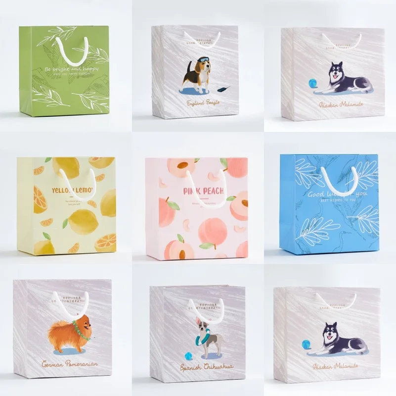 3 шт. Рождественский Подарочный мешок высокое качество крафт бумажный с ручкой