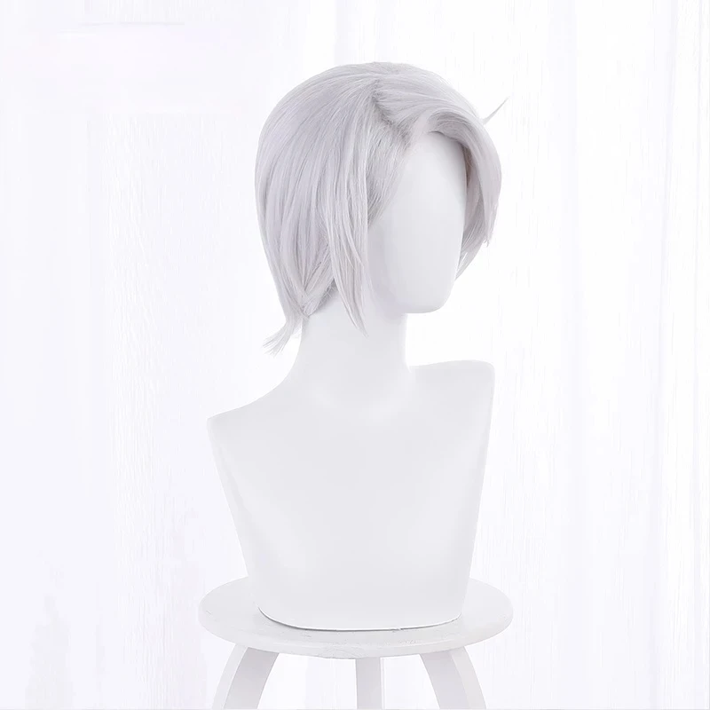 

Anime The Case Study of Vanitas Vanitas no Karte Noe Archiviste Cosplay Wig Short Silver Hair Heat Resistant Hair For Halloween