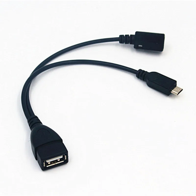 2 в 1 OTG Micro USB мама к папа передача данных хост передачи питания Y сплиттер адаптер 5