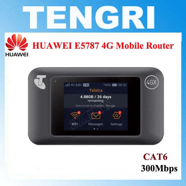 Разблокированный Huawei E5787 LTE Cat6 300 м мобильный WiFi точка доступа 3000 мАч аккумулятор