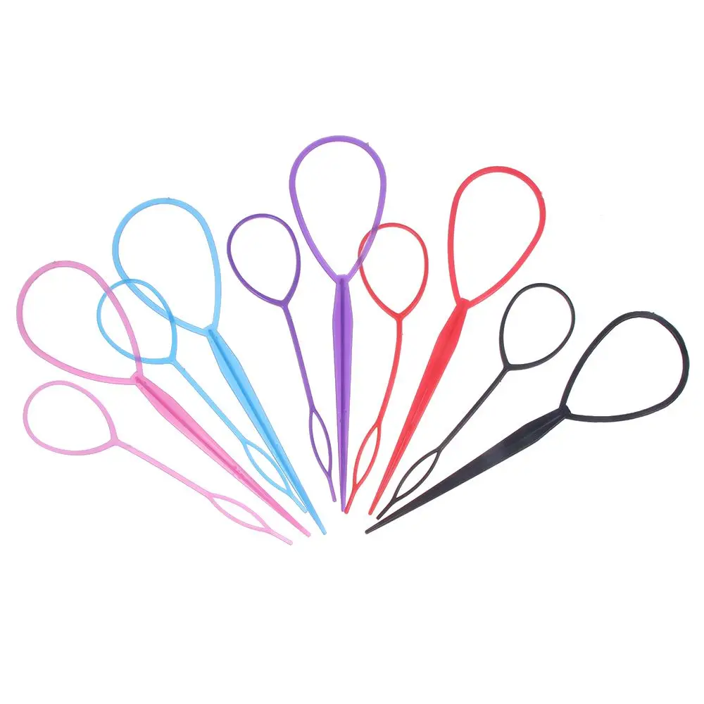 Популярные пластиковые Волшебные петли для прически конский хвост 2 шт./компл. |