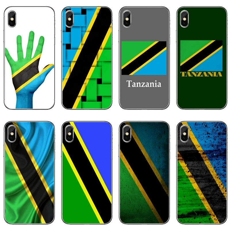 Силиконовый чехол с флагом Танзании для телефона iPhone 12 11 Pro Max Mini XS XR X 8 7 Plus 6 6S 5 5S SE