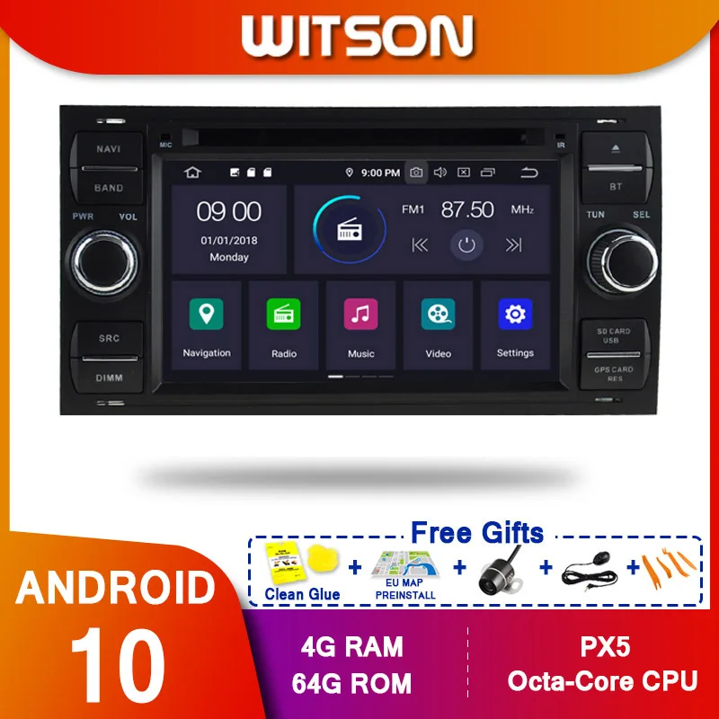 WITSON! Android10 Octa core PX5 машинный DVD проигрыватель для FORD FOCUS Mondeo S-MAX C-MAX Galaxy Fusion 4GB