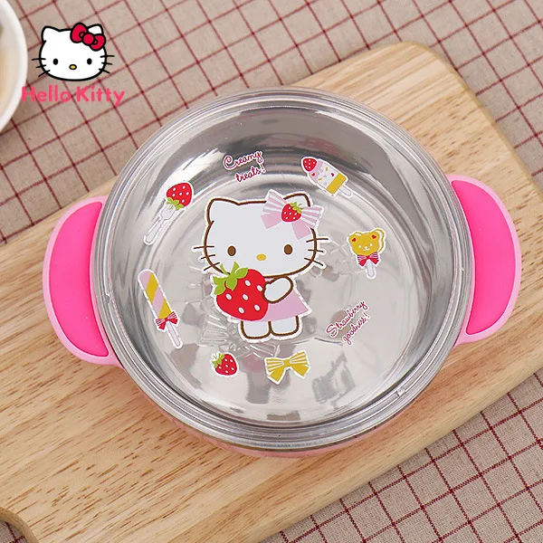 

Hello Kitty Студенческая чаша из нержавеющей стали с крышкой для детей